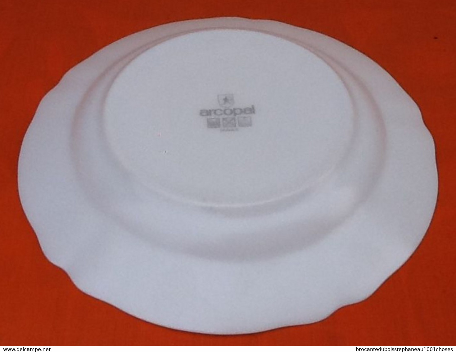 Années 1970   Suite De 6 Assiettes Creuses Arcopal France   " Pois De Senteur " - Assiettes