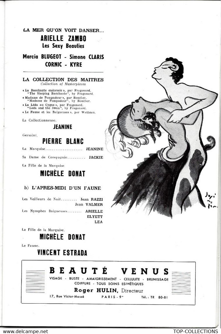 1954 CATALOGUE MUSIC HALL DANSE COMEDIE MUSICALE  CASINO DE PARIS JOSE DE ZAMORA NOMBREUSES PUBLICITES ETAT EXCELLENT - Programs