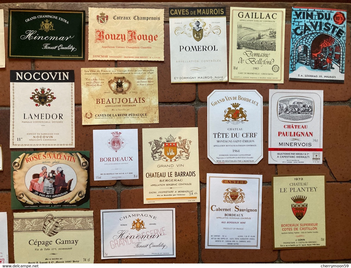 Lot De 60 étiquettes De Vins - Collections & Sets