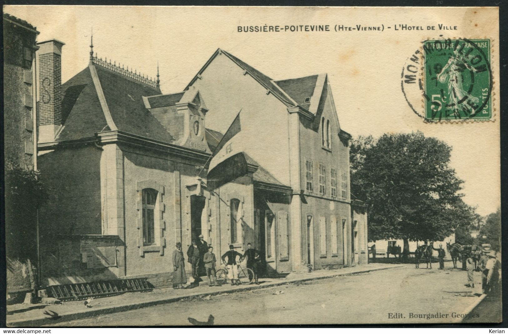 Bussière-Poitevine - L'Hôtel De Ville - Edit. Bourgadier Georges - Voir 2 Scans Larges - Bussiere Poitevine