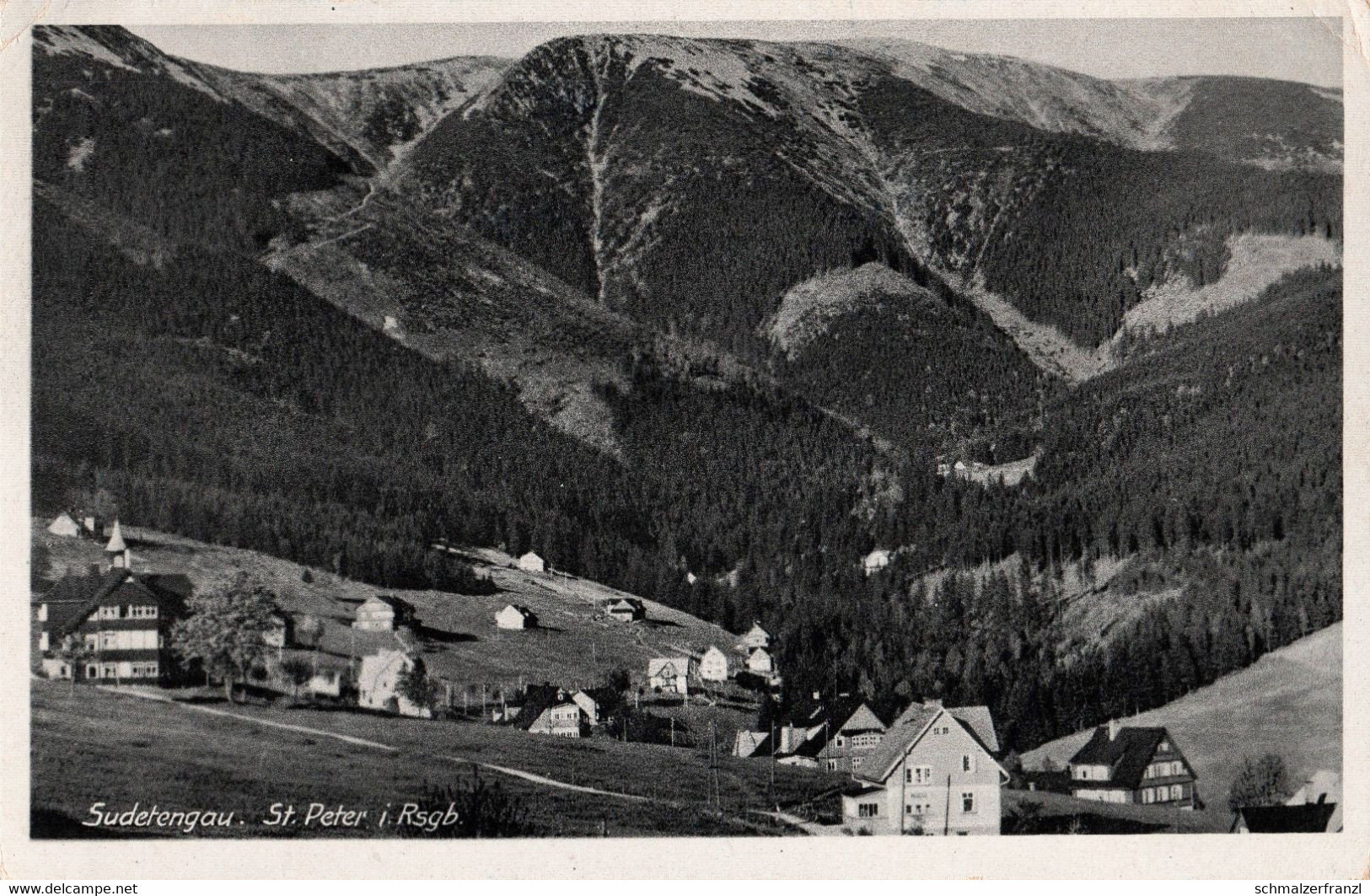 AK St Sankt Peter Sv Svaty Petr Hotel Pension Baude Bouda Chata Rübezahl A Spindlermühle Spindleruv Mlyn Riesengebirge - Sudeten