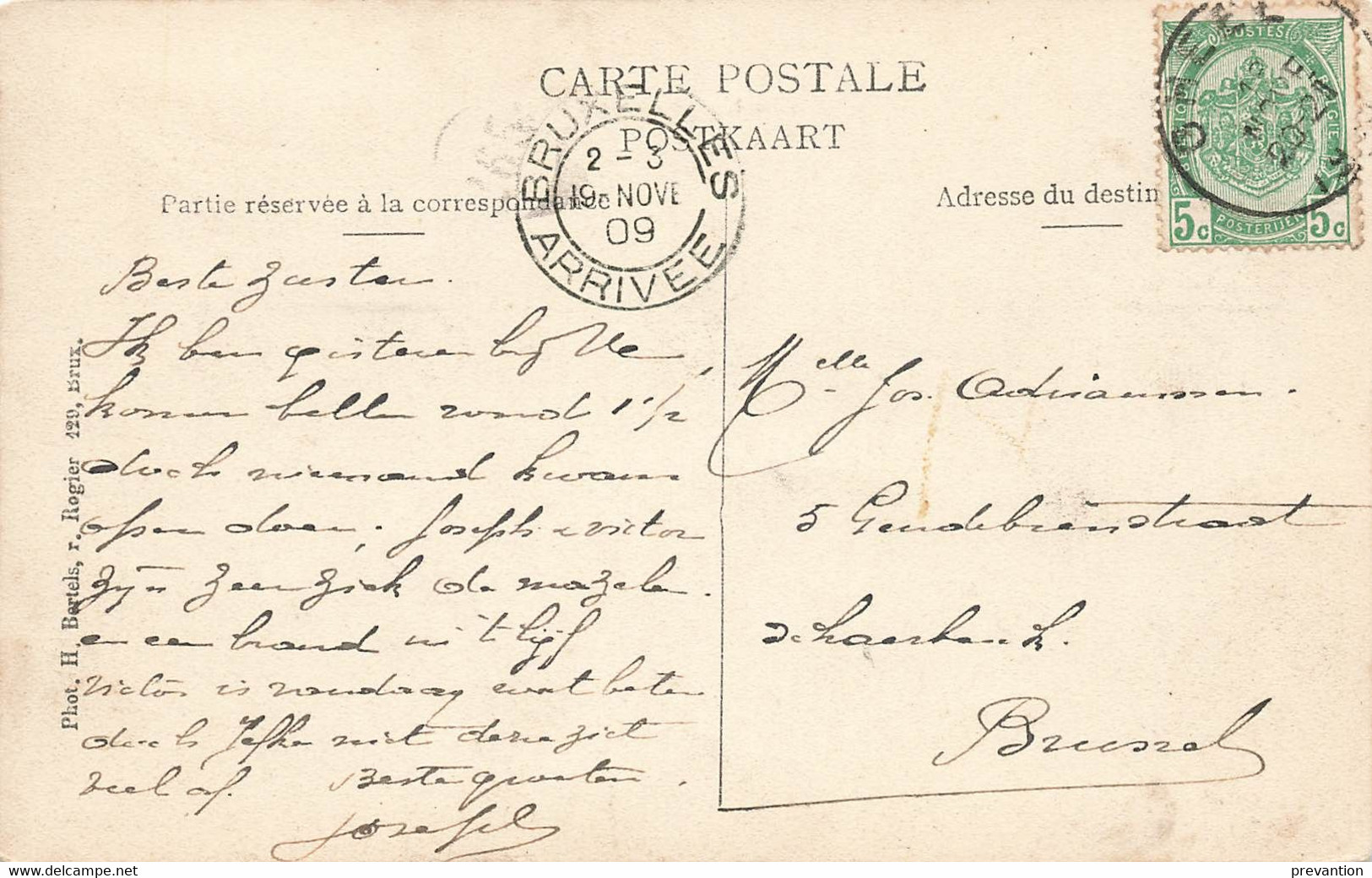 GHEEL - Rue Du Collège - Carte Circulé En 1909 - Geel