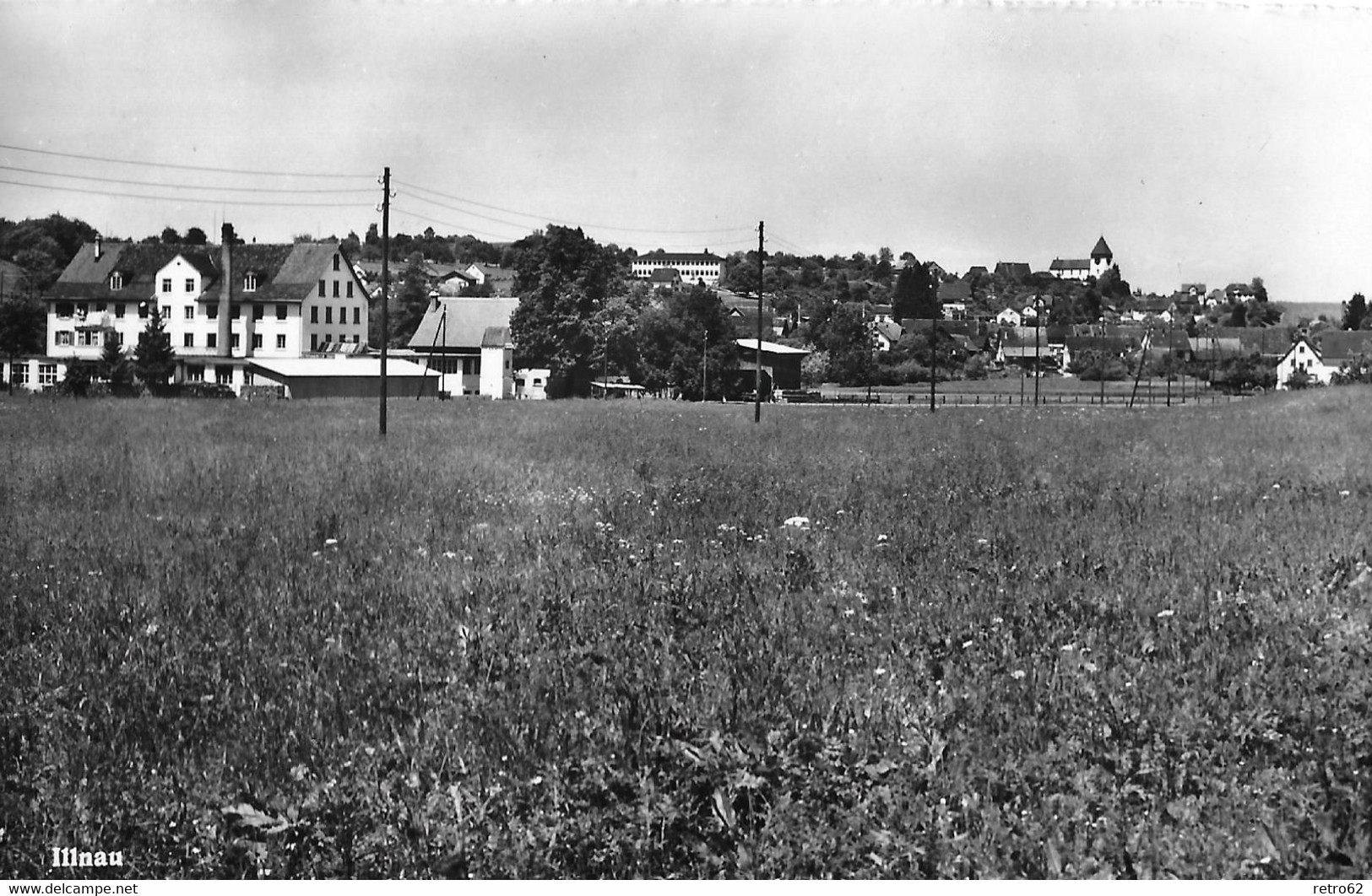 ILLNAU → Dorfansicht Fotokarte Ca.1950 - Dorf