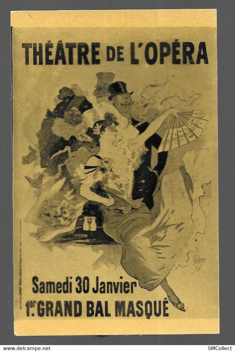 Illustrateur Jules Chéret, Affiche Pour Le Bal De L'opéra (A12p45) - Chéret