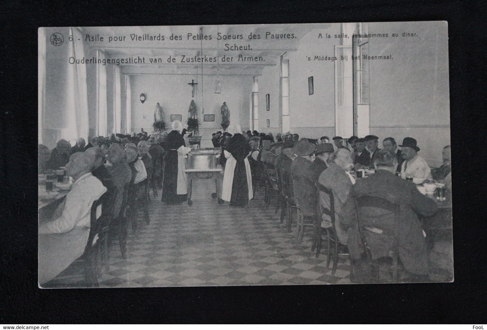 Brussel Bruxelles Brussels ANDERLECHT SCHEUT Asile Pour Vieillards Des Petites Soeurs Des Pauvres Réfectoire Refectory - Santé, Hôpitaux