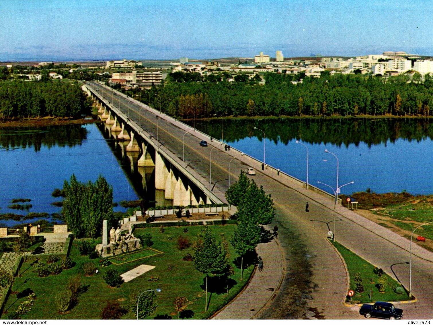 BADAJOZ - Puente Nuevo Sobre El Rio Guadiana - Vista Panorámica - Badajoz