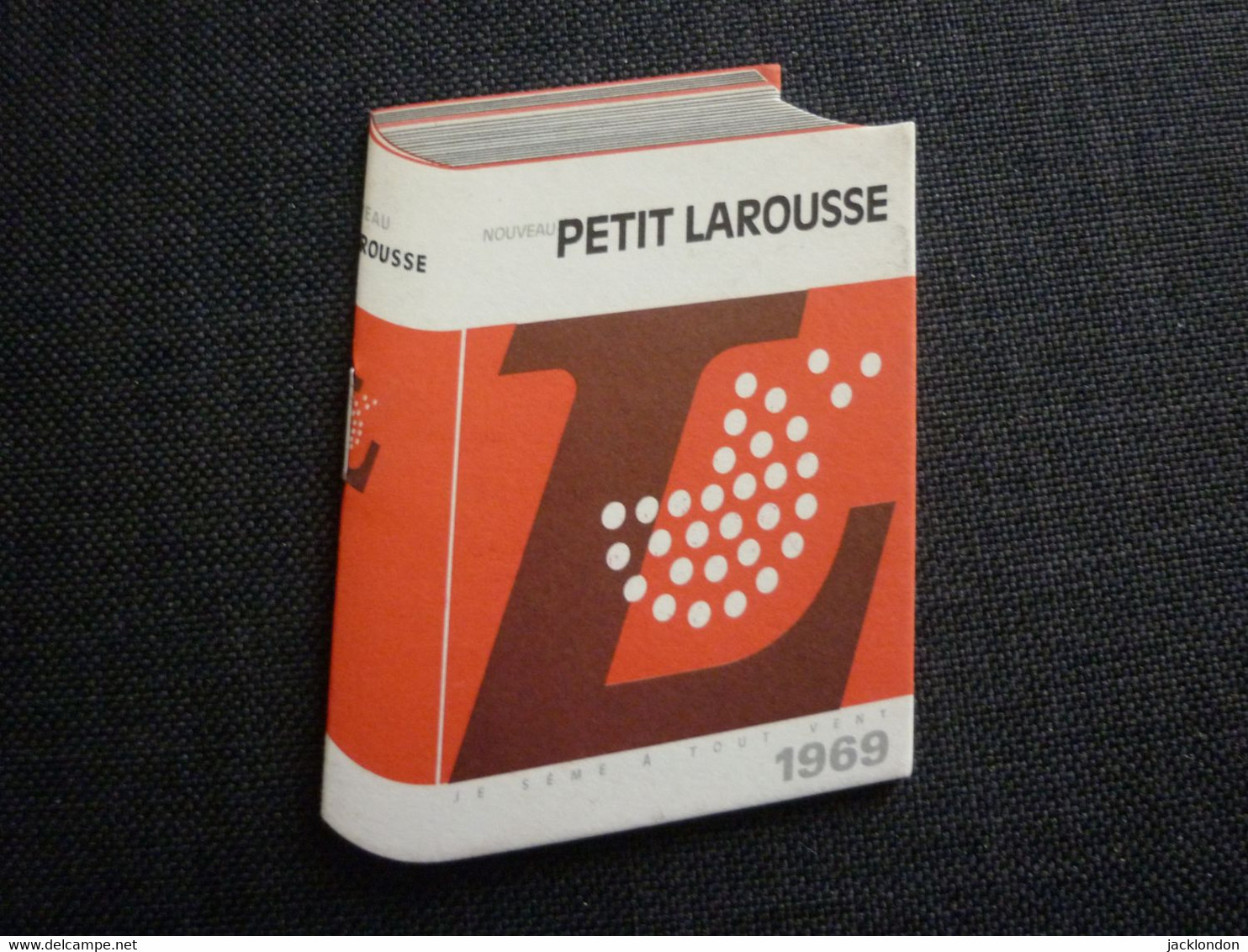 Petit Calendrier Ancien Publicitaire  1969  Petit Larousse - Petit Format : 1961-70