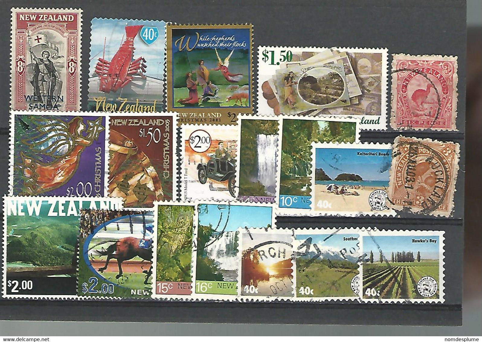 55028 ) Collection New Zealand Postmarks Western Samoa - Lots & Serien