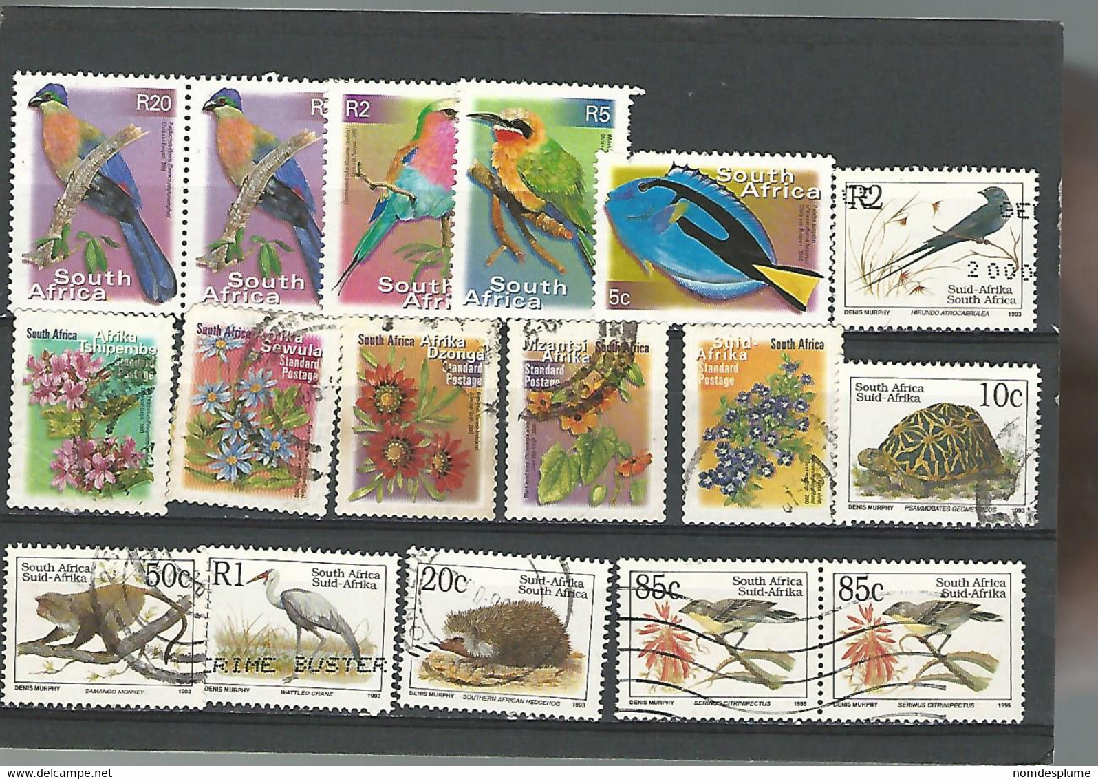 55034 ) Collection South Africa Wildlife Birds Flowers - Lots & Serien