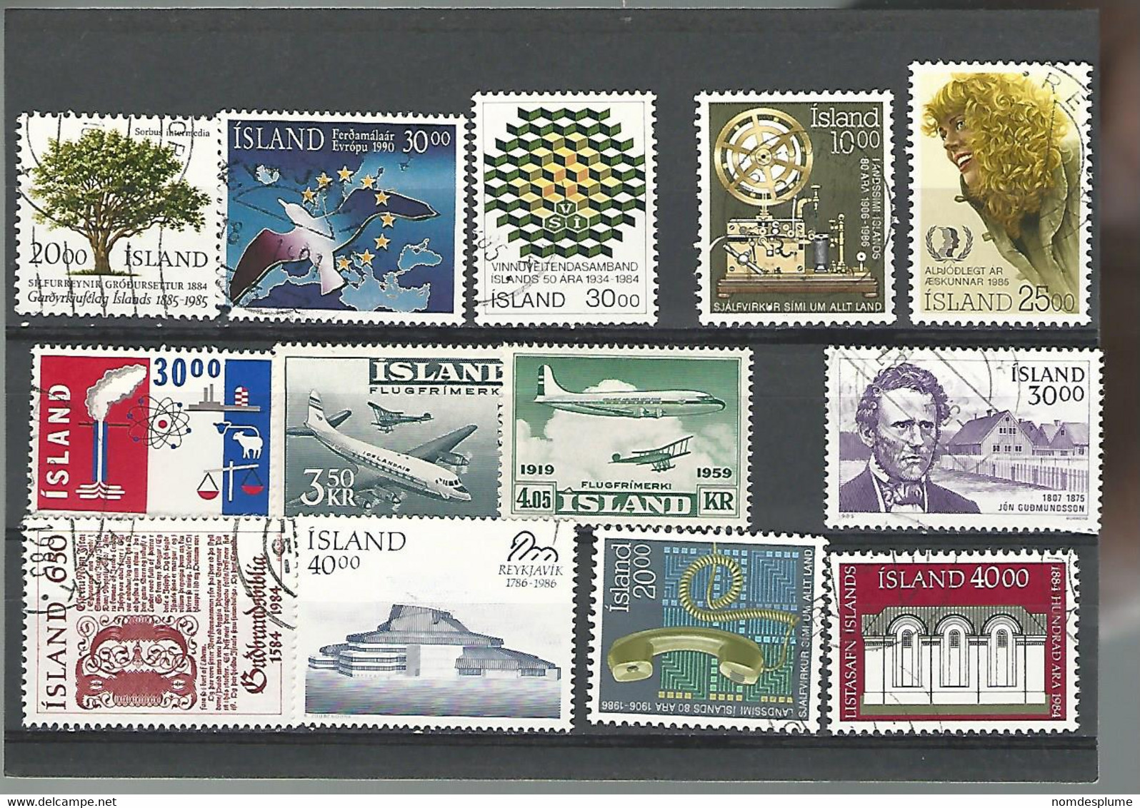 55046 ) Collection Iceland Postmarks - Collections, Lots & Séries