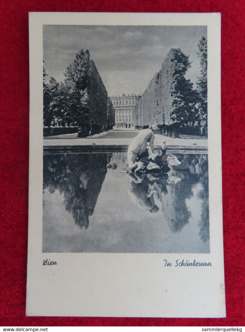 AK: Feldpostkarte - Wien, In Schönbrunn, Gelaufen 4. 6. 1941 (Nr. 196) - Belvedere