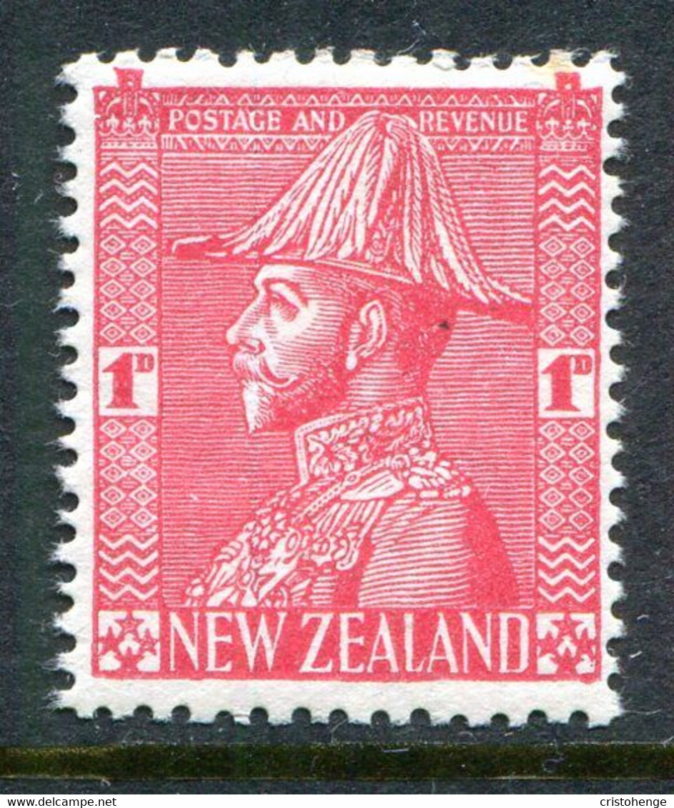 New Zealand 1926-34 Field Marshall - Cowan - P.14 X 15 - 1d Rose-carmine (SG 468e Shade) - Ongebruikt