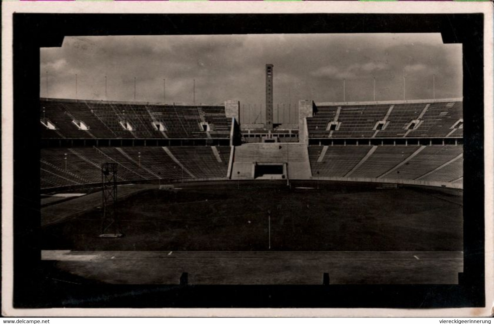 ! Alte Ansichtskarte Aus Berlin, Olympia Stadion, Olympische Spiele 1936, Fahrbares Postamt - Juegos Olímpicos