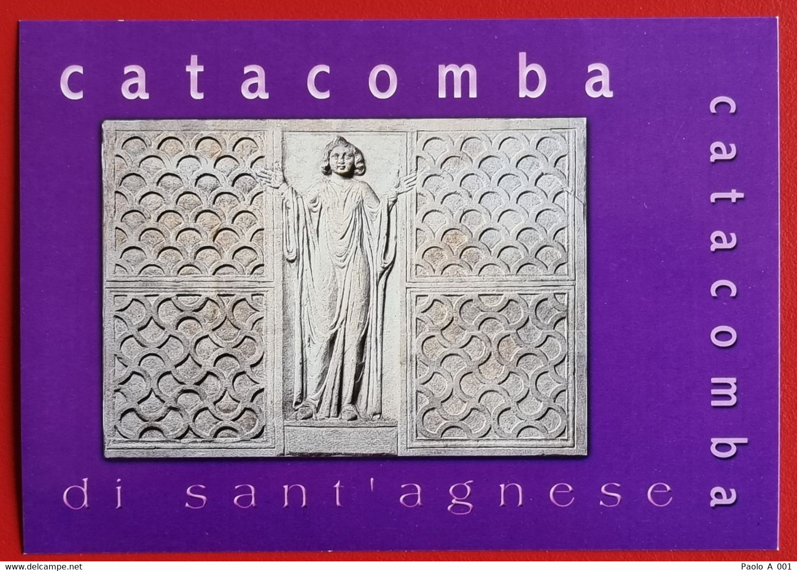 VATICANO VATIKAN VATICAN 2002 CATACOMBA DI SANT`AGNESE CATACOMBE POST CARD FD - Lettres & Documents