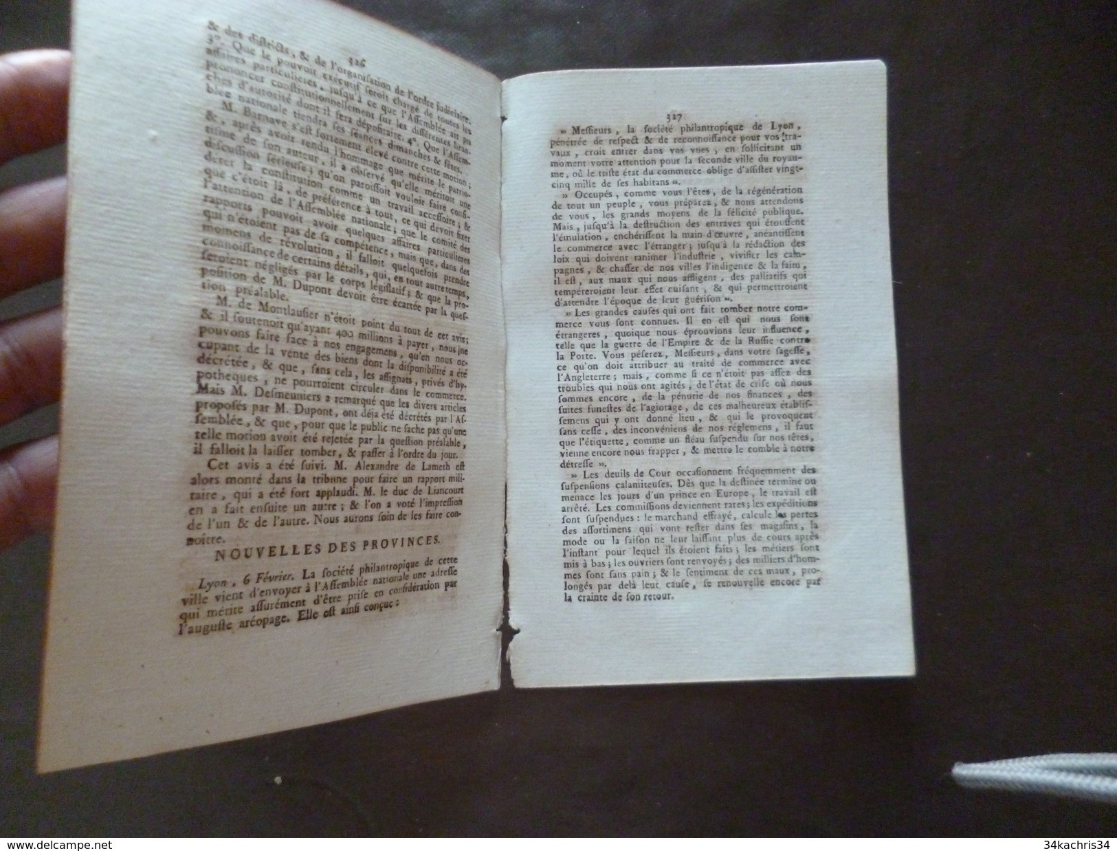 Courier Français Révolution N° 41 20/02/1791 Juifs De Bordeaux, Pétition Marc D'argent Militaires... - Decreti & Leggi