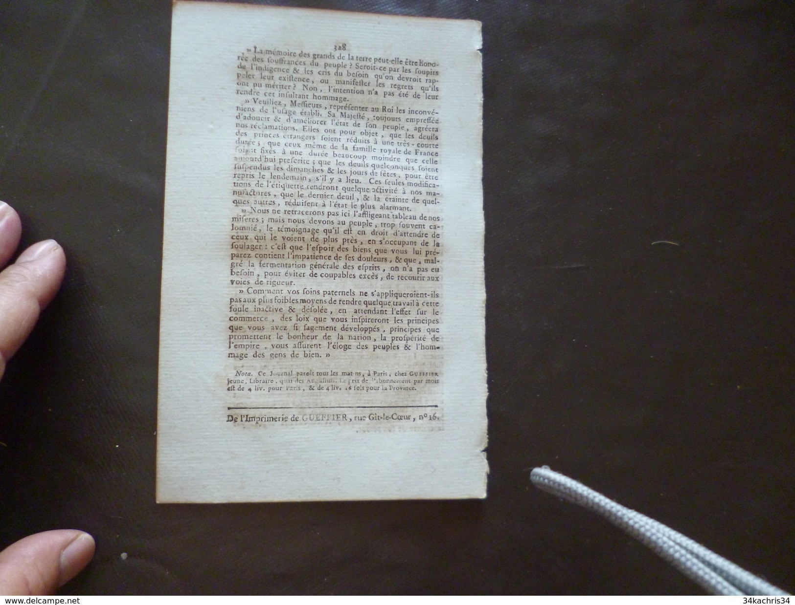 Courier Français Révolution N° 41 20/02/1791 Juifs De Bordeaux, Pétition Marc D'argent Militaires... - Decreti & Leggi