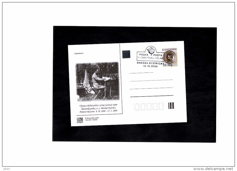 Entier Postal Carte  Oblitérés 2008 CDV 160 Poste Militaire Polna Posta Military Post - Postkaarten