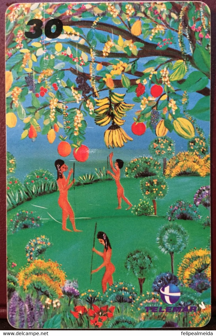 Phone Card Produced By Telemar In 2000 - Reproduction Of The Painting The Tree Of Uansquem Exhibited At The Exhibition B - Ontwikkeling