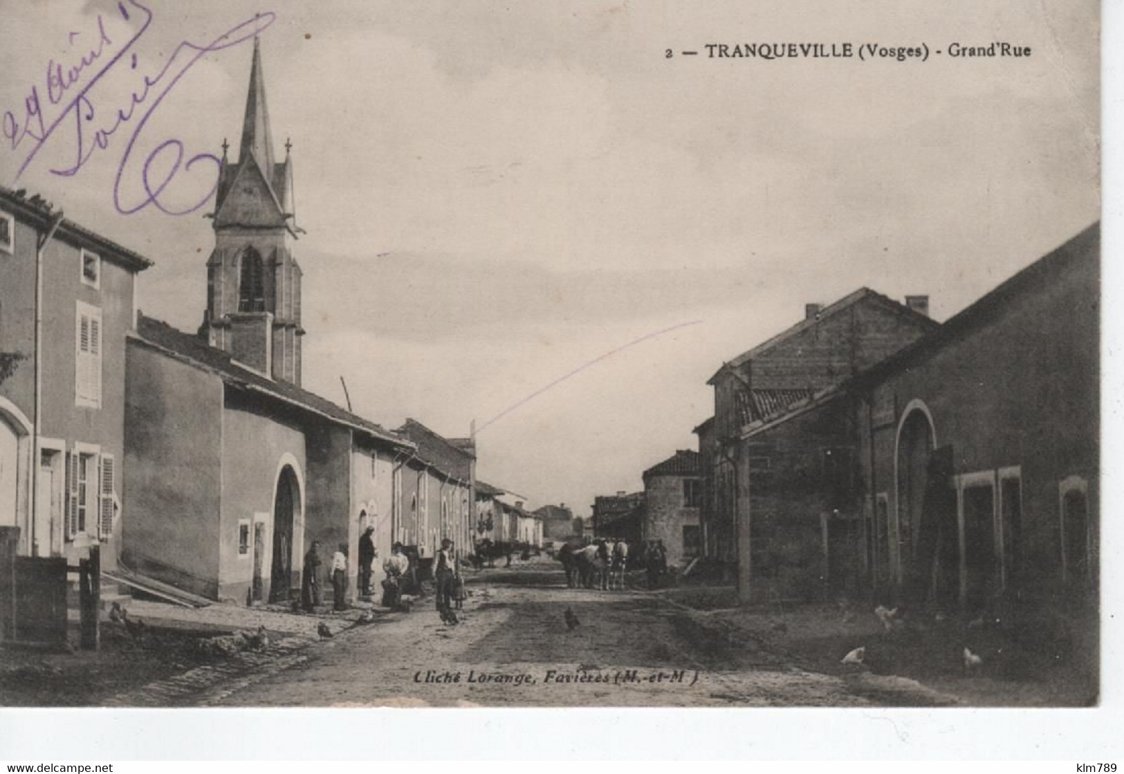 88 - Vosges - Vincey - Place De La Mairie - Enfants - Animée Epicerie Bourlier - Parisot   - Réf.331. - Vincey