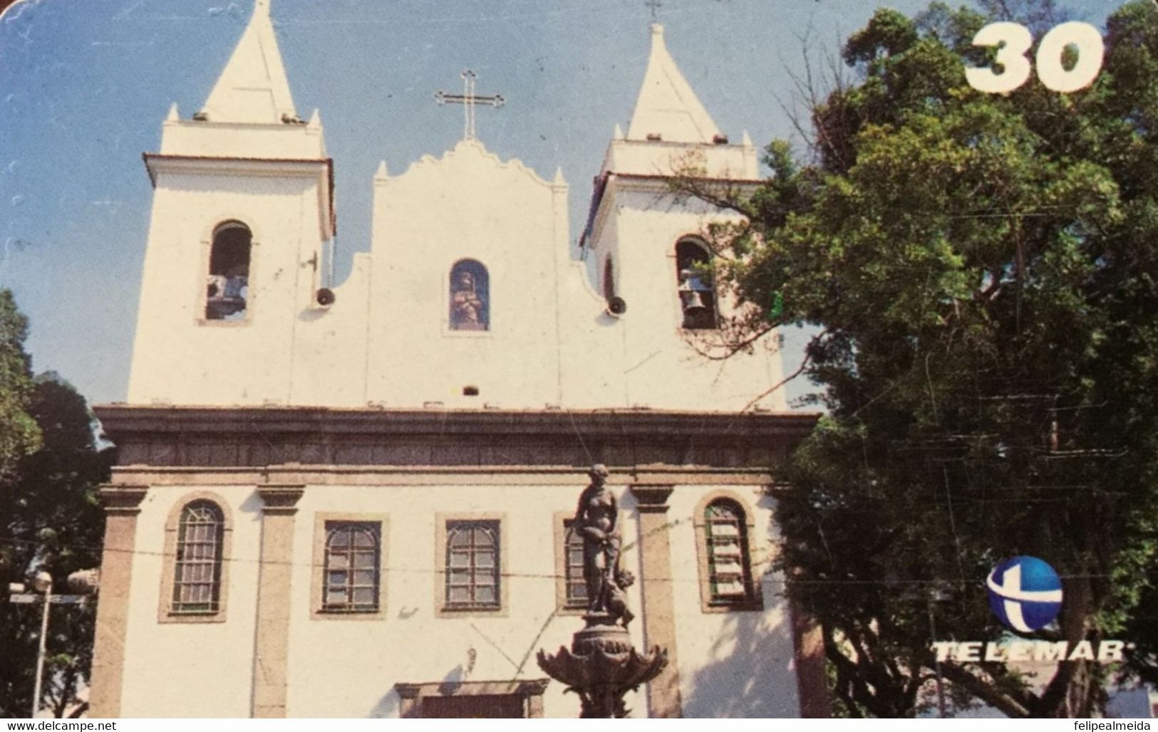 Phone Card Produced By Telemar In 1999 - Bairros Portuários Series - Santo Cristo Dos Milagres Church - Kultur