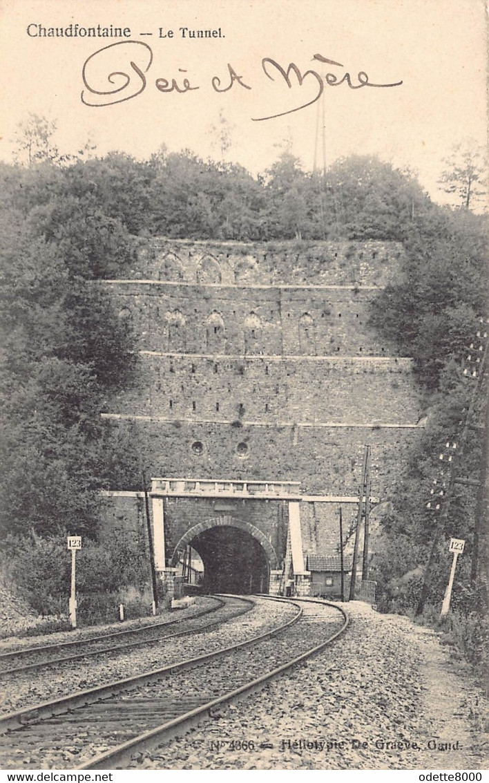 Chaudfontaine Le Tunnel Treintunnel Treinspoor Voies De Chemin De Fer Anno 1905    D 366 - Chaudfontaine