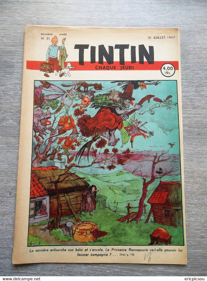 Tintin ( Magazine L'hebdomadaire ) 1947 N°31 - Tintin