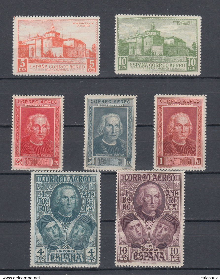 1930. ESPAÑA 559/65 MNH ** DESCUBRIMIENTO AMERICA  LUXE - Nuevos