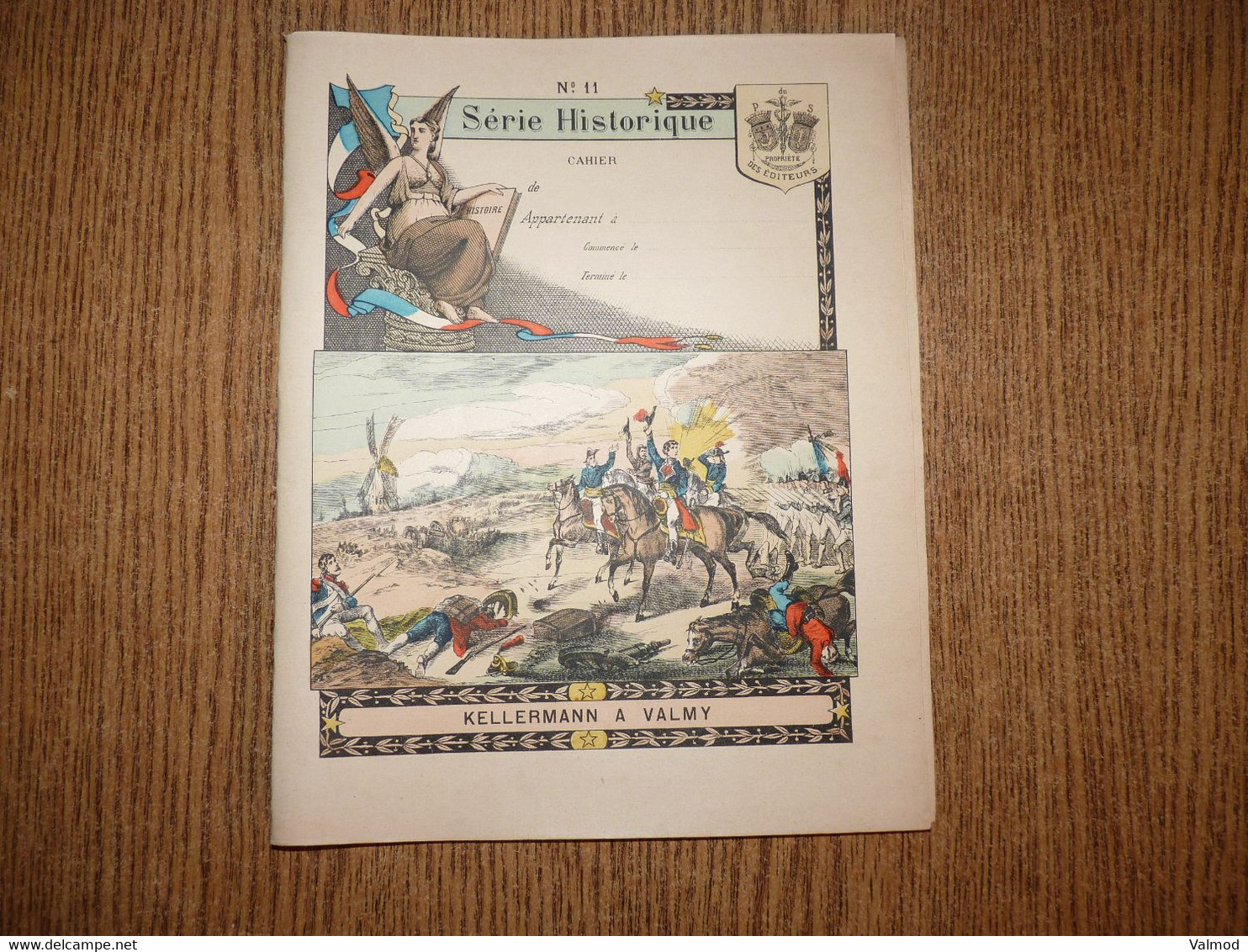 Protège-Cahier/Couverture"Série Historique N° 11- Kellermann à Valmy"-Format Plié 22,8x17,9 Cm Env. - Protège-cahiers