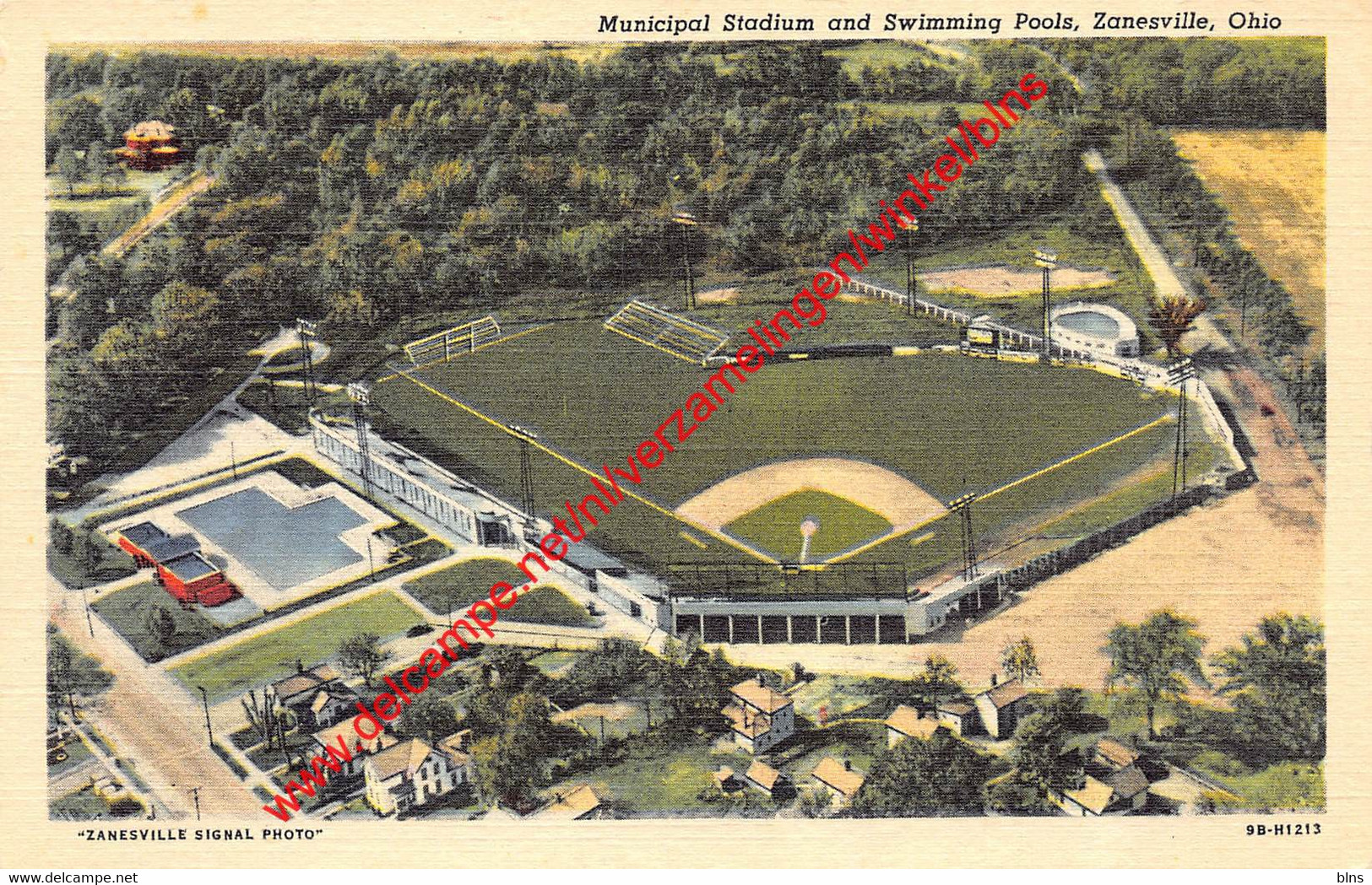 Zanesville - Municipal Stadium And Swimming Pools - Baseball - Ohio United States - Zanesville