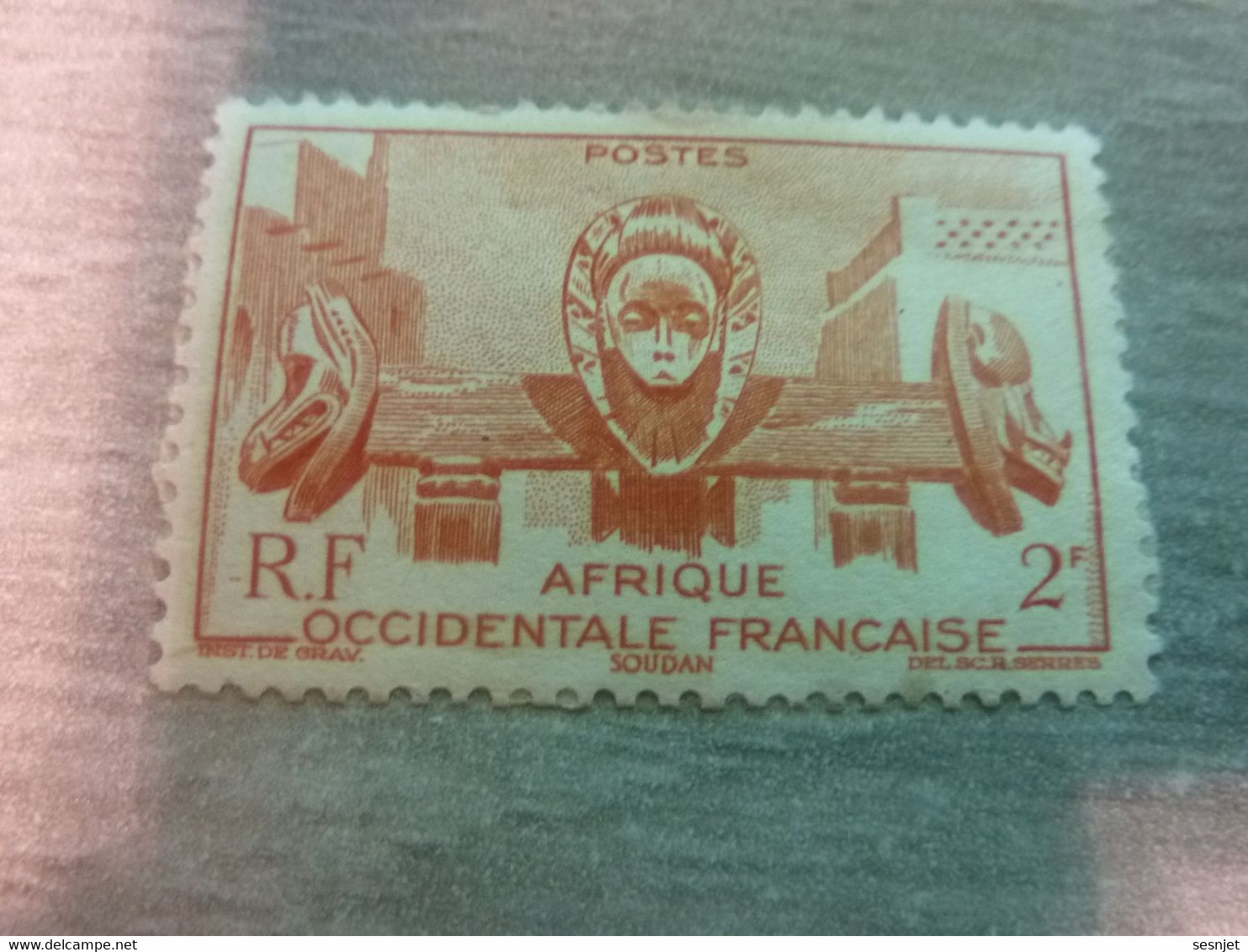Afrique Occidentale Française - Soudan - 2f. - R. Serre - Rouge Orange - Oblitéré - - Usati