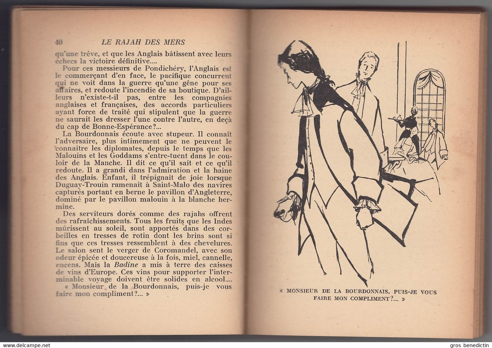 Hachette - Bibliothèque De La Jeunesse Avec Jaquette - Jean Feuga - "Le Rajah Des Mers" - 1954 - #Ben&BJanc - Bibliotheque De La Jeunesse