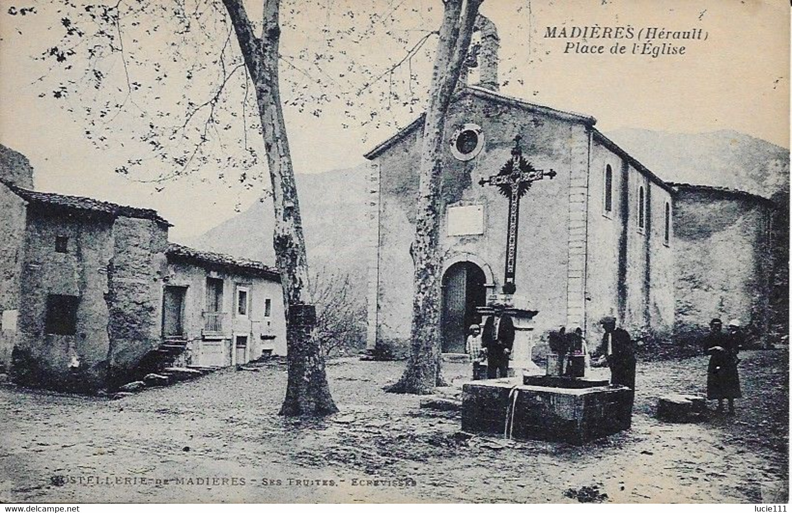 Madieres Place De L'eglise Carte En Très Bon état - Andere & Zonder Classificatie