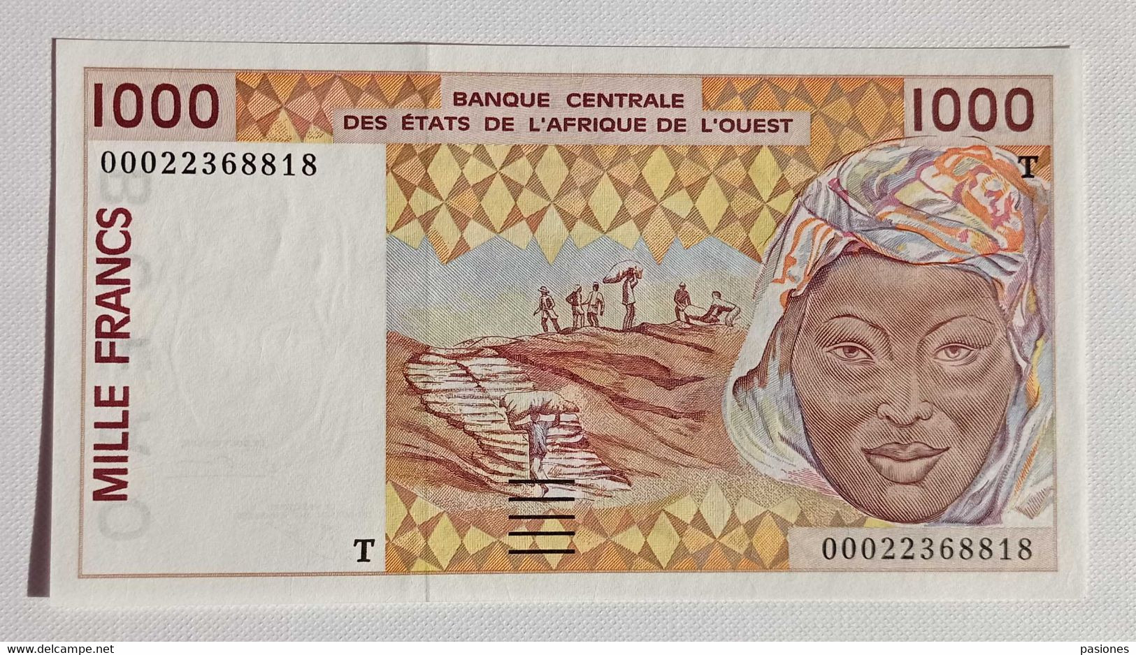 West African States (Togo) 1000 Francs 2000 Pick #811TJ UNC - Togo