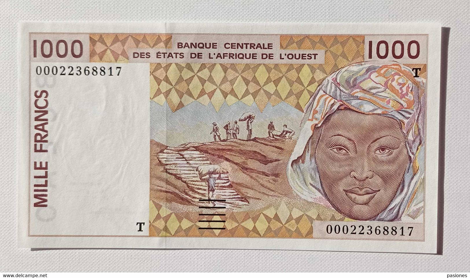 West African States (Togo) 1000 Francs 2000 Pick #811TJ UNC - Togo