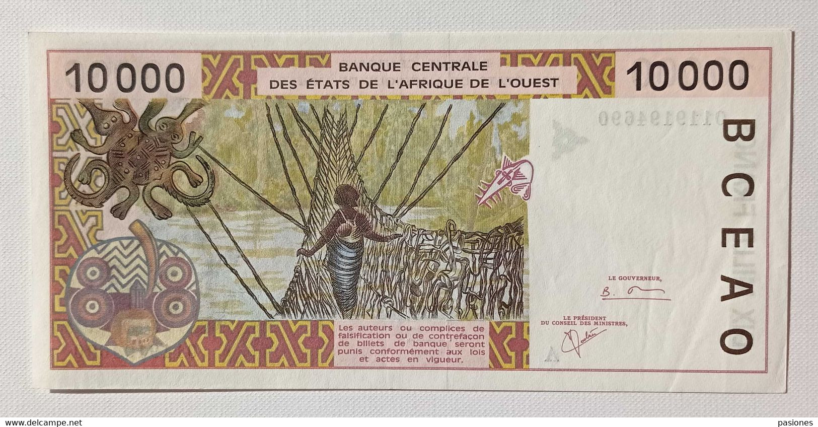 West African States (Costa D'Avorio) 10000 Francs 2001 Sign.30 UNC - Costa D'Avorio