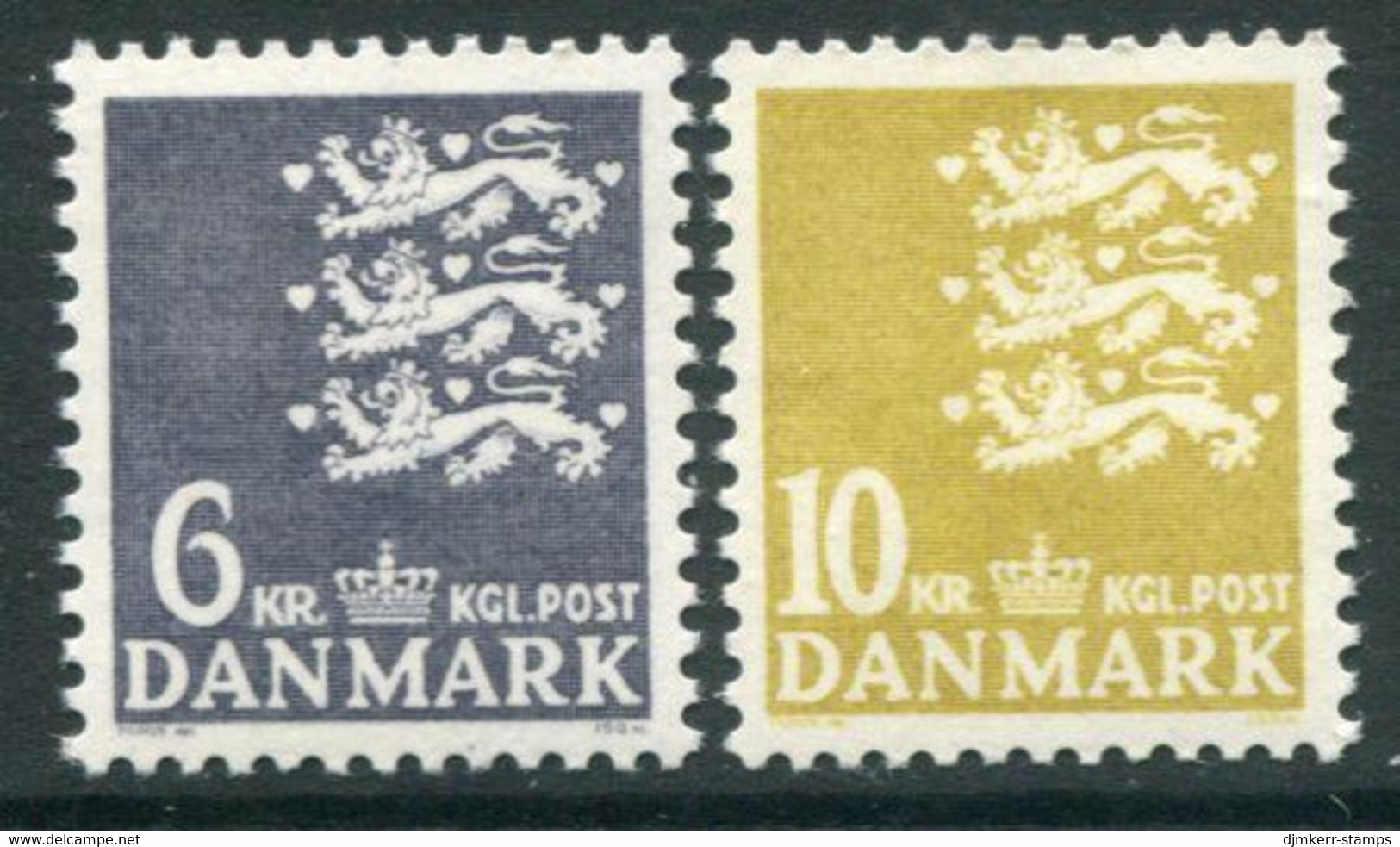 DENMARK 1976 Small Arms Definitive 6, 10 Kr. MNH / ** Michel 625-26 - Ongebruikt