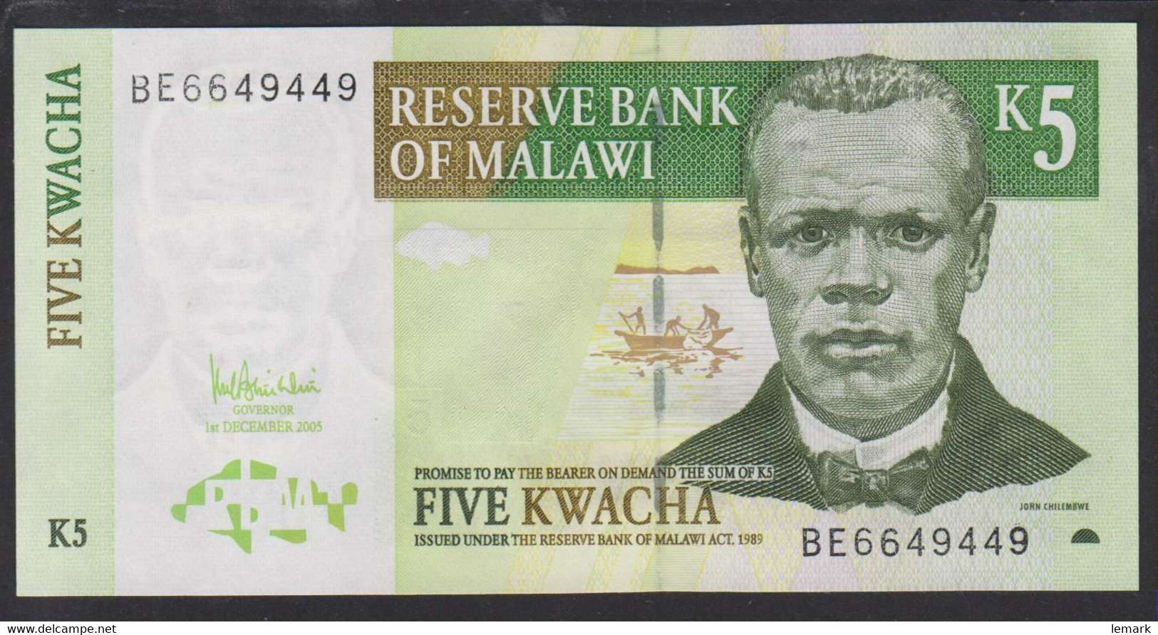 Malawi 5 Kwacha 2005 P36c UNC - Malawi