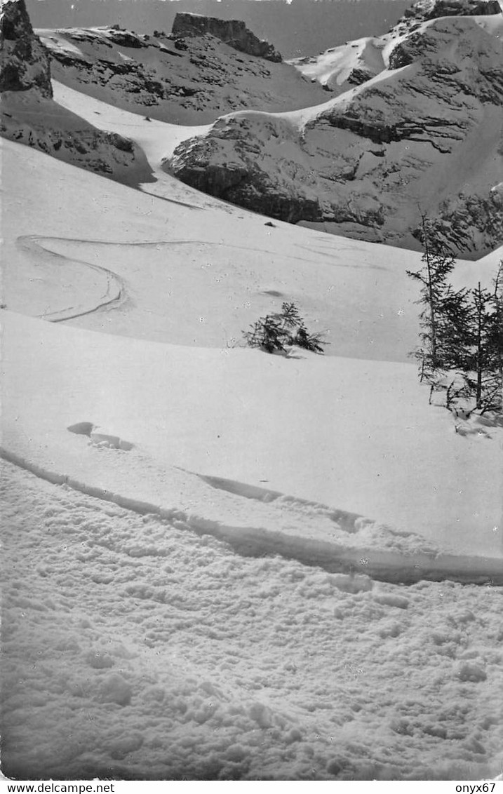 VIDEMANETTE Sous Rougemont-ENTRE DEUX ROCHERS-Suisse-Schweiz-Svizzera-Vaud-Montagne-Neige-Hiver - Roche