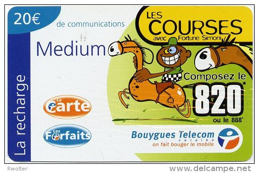 @+ Recharges Bouygues Telecom Caraïbes - DOM - Les Courses (20€) - Antilles (French)