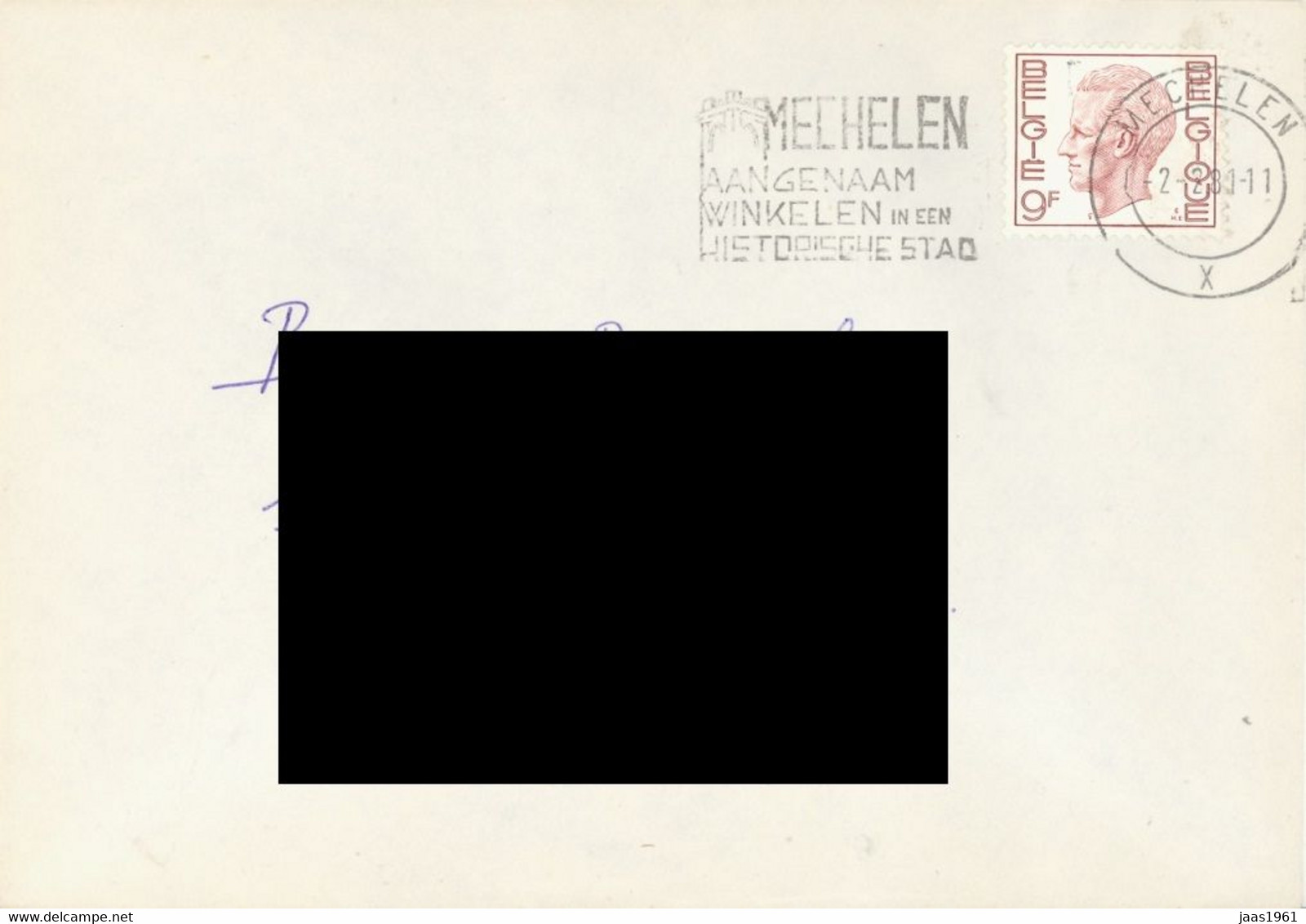 BELGIUM. POSTMARK MECHELEN - Sonstige & Ohne Zuordnung