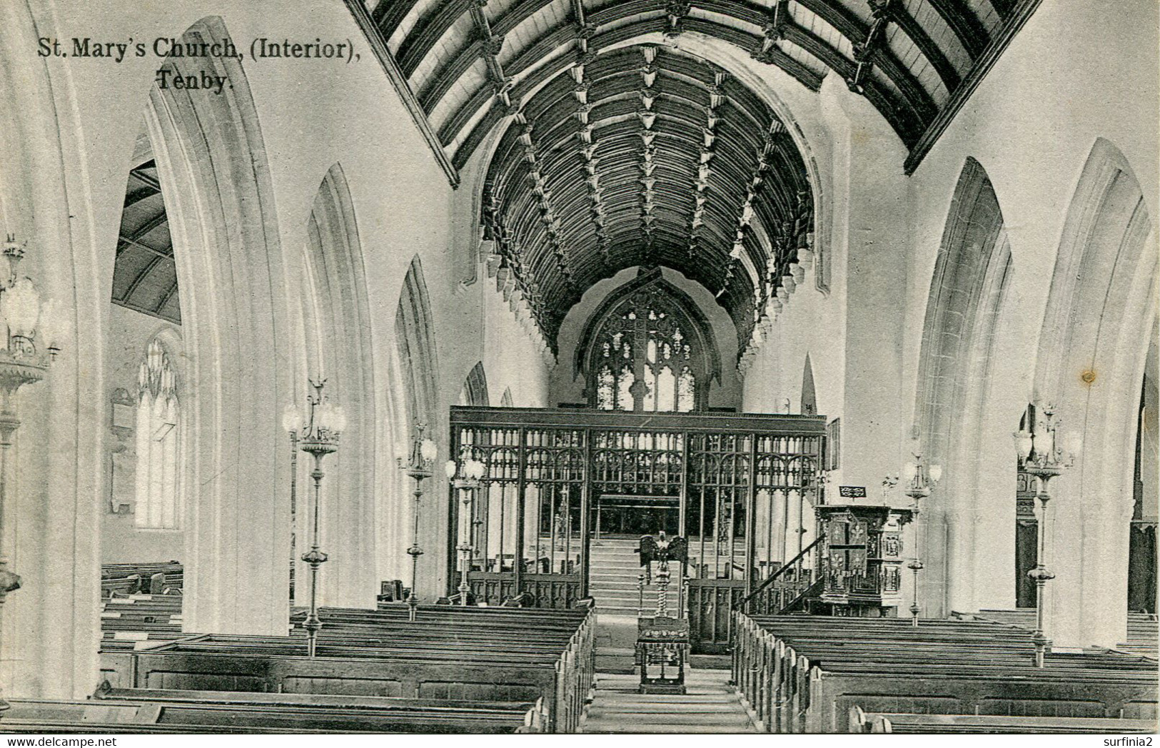 DYFED - TENBY - ST MARY'S CHURCH INTERIOR Dyf306 - Pembrokeshire