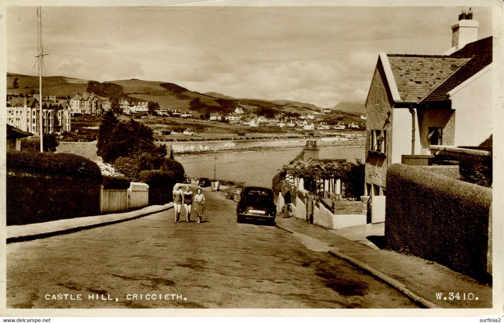 GWYNEDD - CRICCIETH - CASTLE HILL RP Gwy634 - Merionethshire