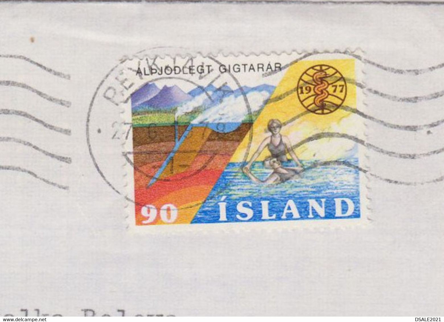 Iceland Island 1978 Airmail Cover With Mi-Nr.526 International Rheumatism Year Sent To Bulgaria (64463) - Cartas & Documentos