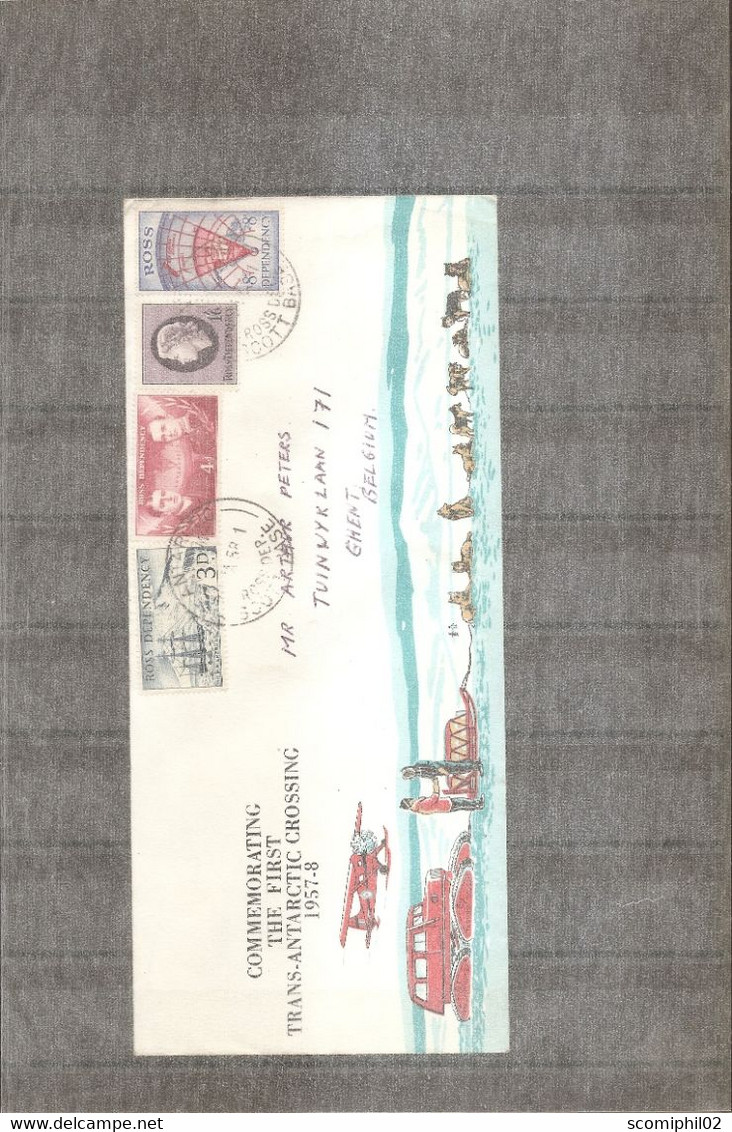 Ross ( FDC De 1958 Voyagé Vers La Belgique à Voir) - FDC