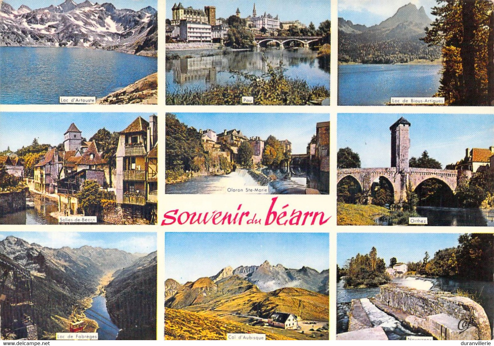 64 - Souvenir Du Bearn Lac D'Artouste Pau Orthez Salies De Bearn Lac De Fabreges Col D'Aubisque - Bearn