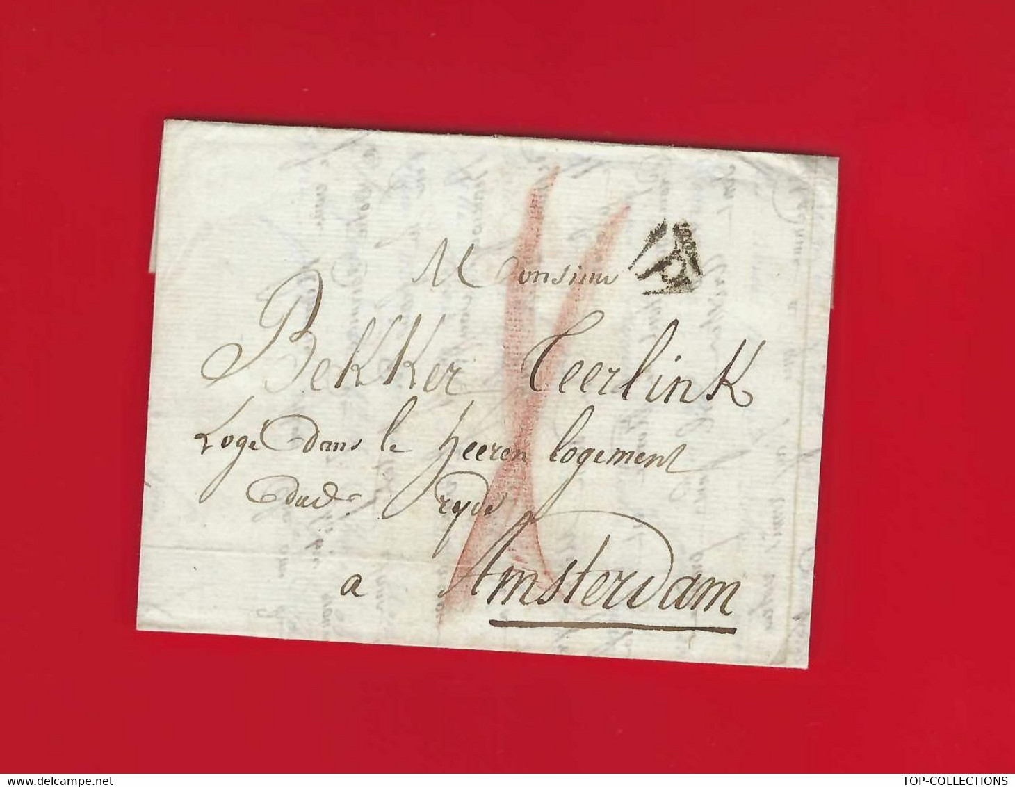 1804 De Paris B. Desarnaud Pour Bekker Teerlink à Amsterdam Propriétaire Vin De Bordeaux Marquis D’Alesme - Historische Documenten