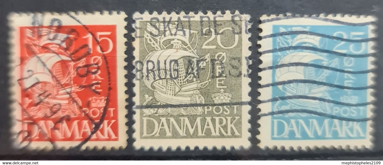 DENMARK 1927 - Canceled - Sc# 192-194 - Gebraucht