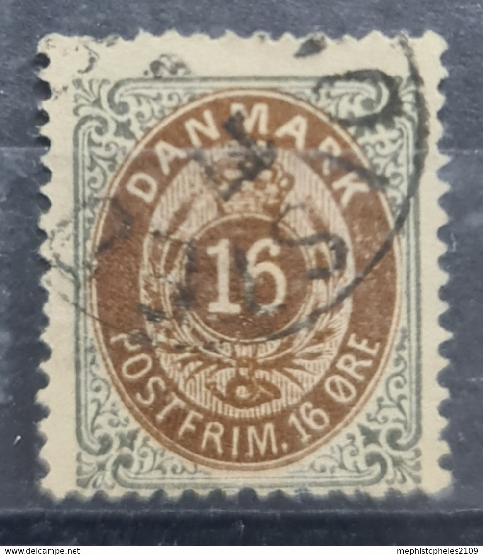 DENMARK 1875 - Canceled - Sc# 30 - Gebruikt