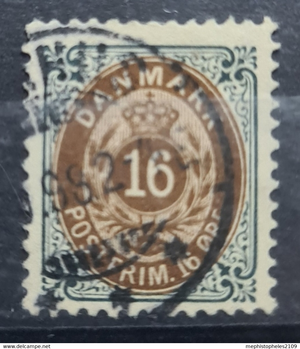 DENMARK 1875 - Canceled - Sc# 30 - Gebruikt