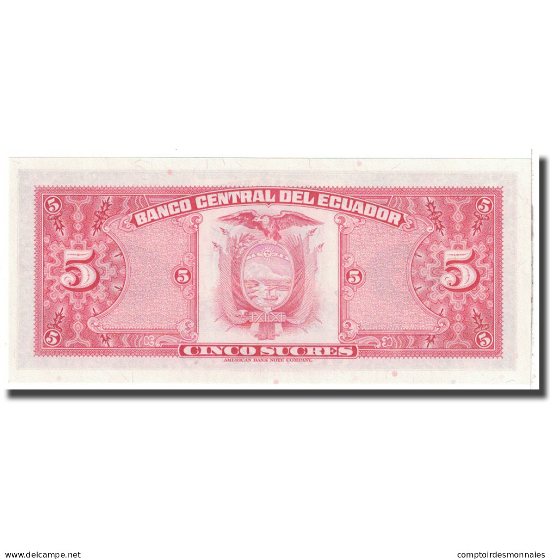 Billet, Équateur, 5 Sucres, 1983, 1983-04-20, KM:108b, NEUF - Equateur